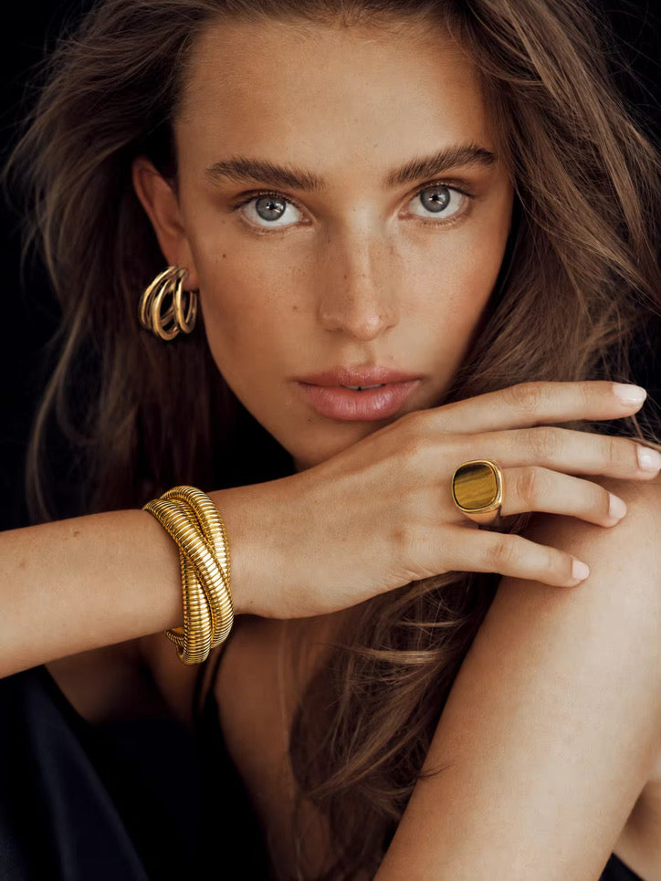 Tiger Eye Statement Ring