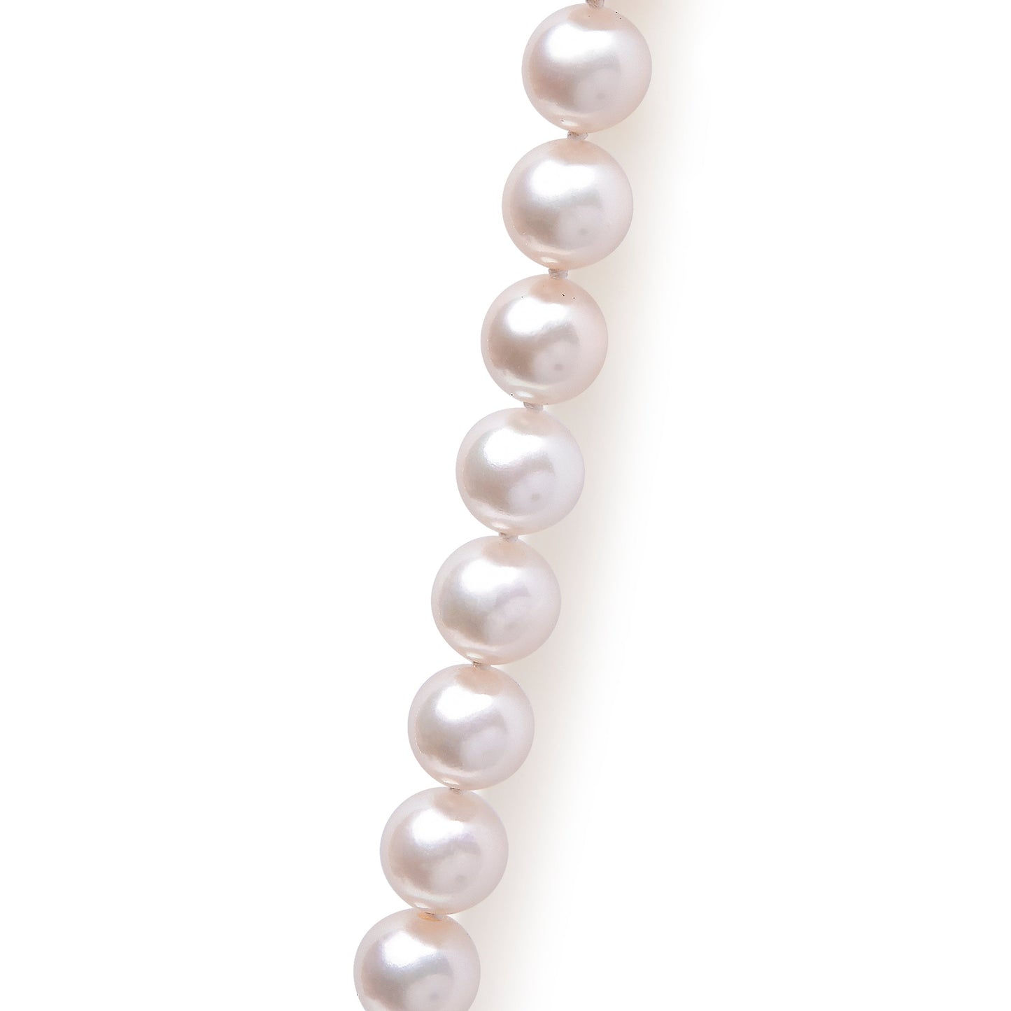 14K Yellow Gold 8.0x8.5mm Akoya Pearl Strand Necklace