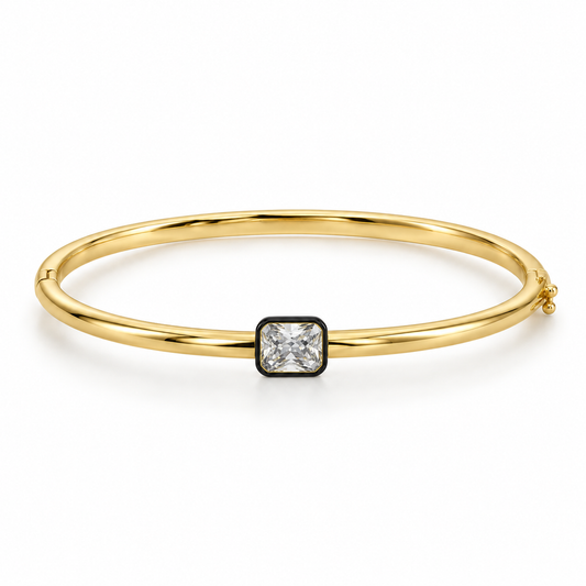 Georgian Emerald Cut Bangle