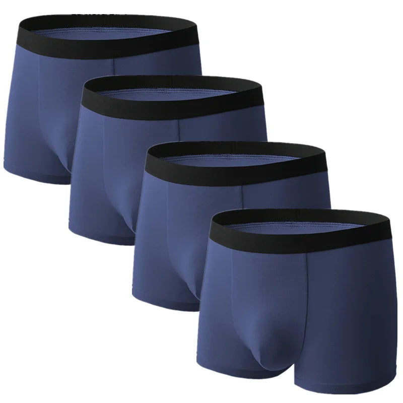 SKY HERO Men's Cotton Boxers (4 pack) (Plus Sizes)