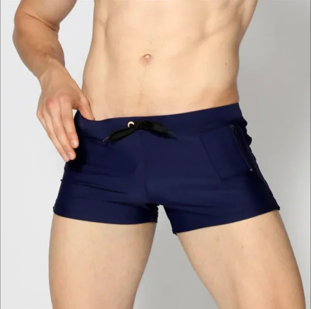 ALSOTO Men's Quick Dry Swim Shorts Swimwear