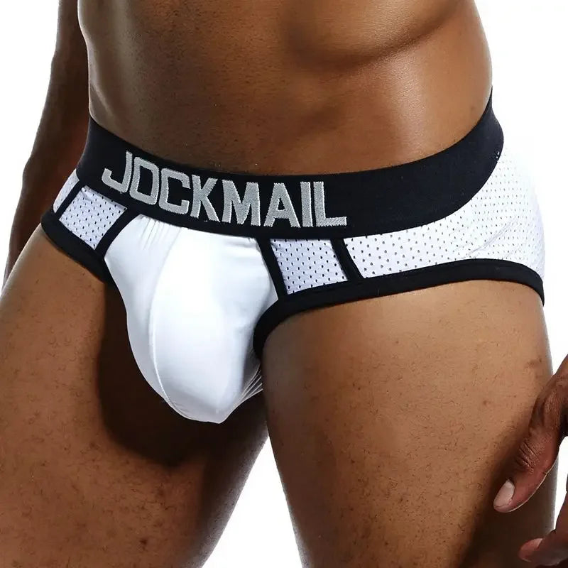 JOCKMAIL Men's Quick-Dry Mesh Brief Underwear