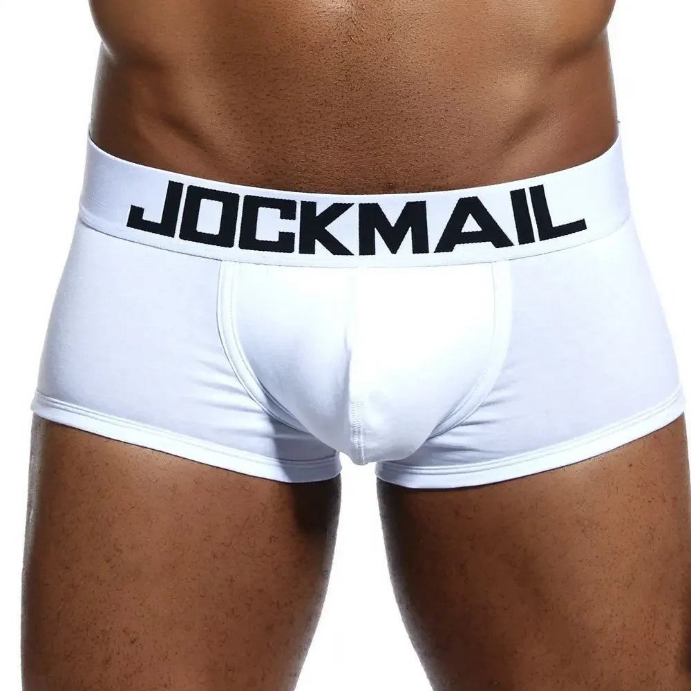 JOCKMAIL Men's Breathable Cotton Mesh Boxers Underwear