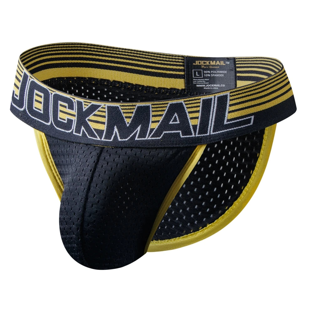 JOCKMAIL Men's Mesh Jockstrap Underwear
