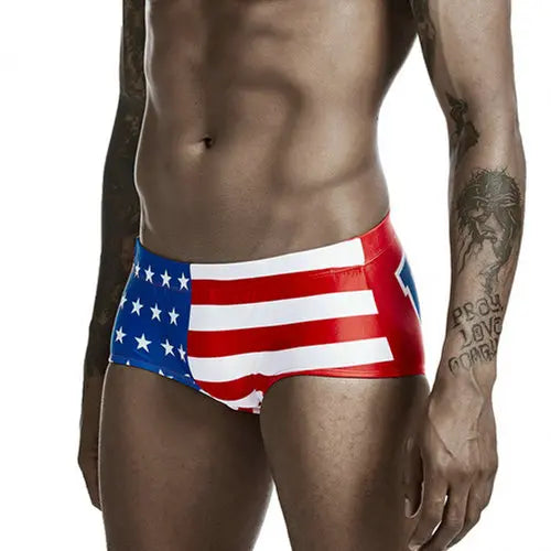Men's Canada UK USA Flag Swimming Trunks Swimwear