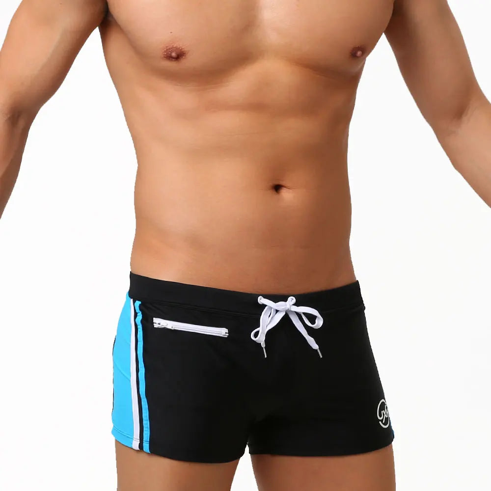 UXH Men's Swimming Trunks with Pocket Swimwear