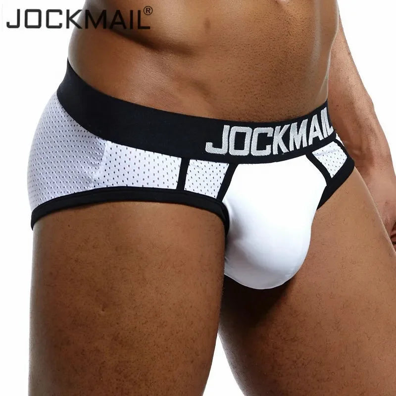 JOCKMAIL Men's Quick-Dry Mesh Brief Underwear