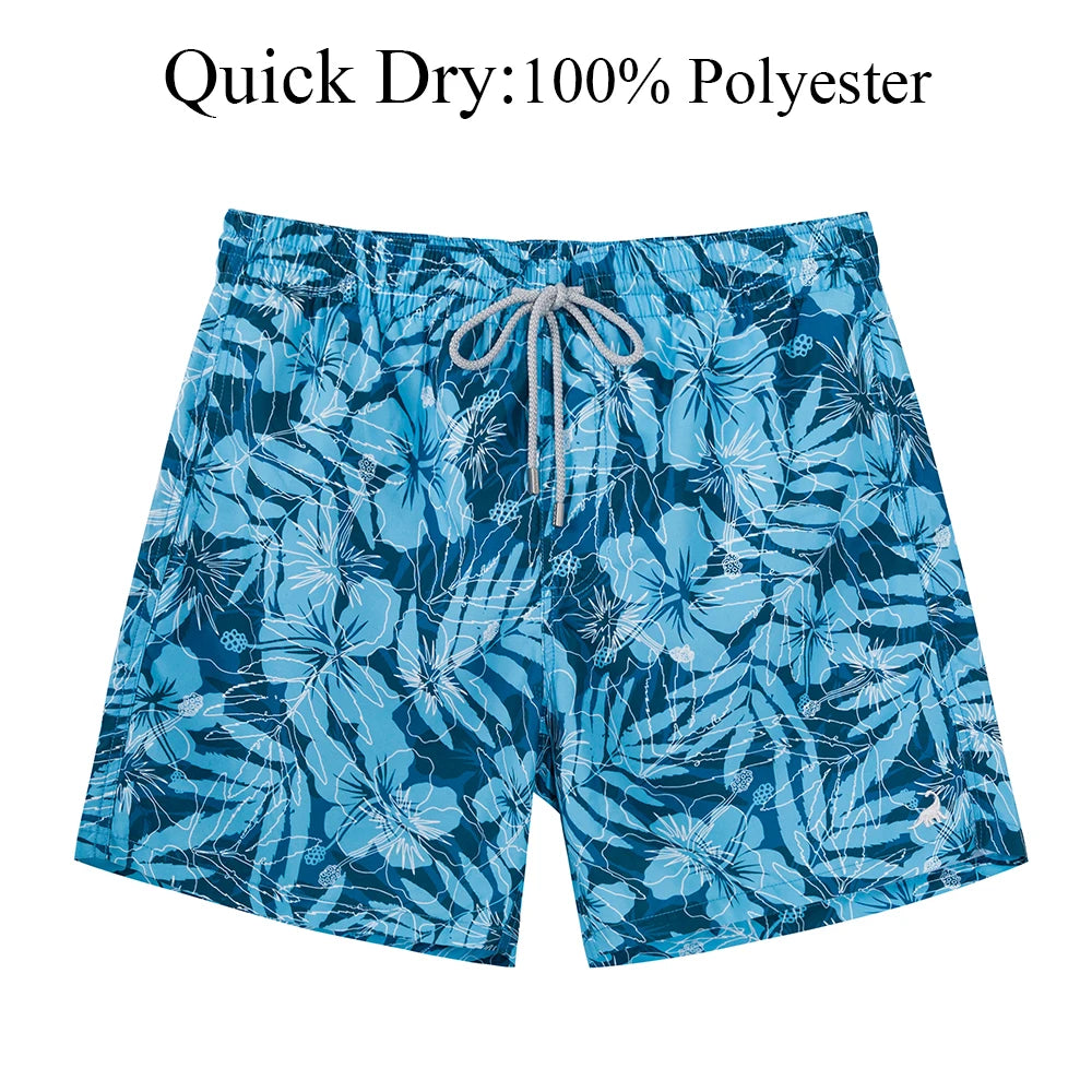 SURFCUZ Men's Board Shorts w/ Mesh Lining & Pockets Swimwear