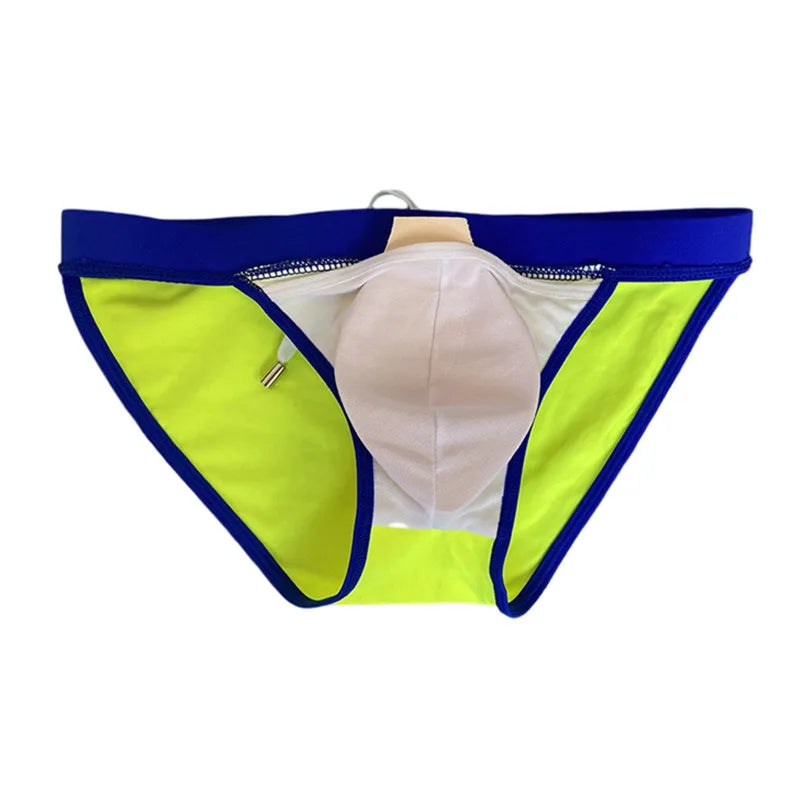 Desmiit Men's Low Rise Push Up Swim Briefs Swimwear