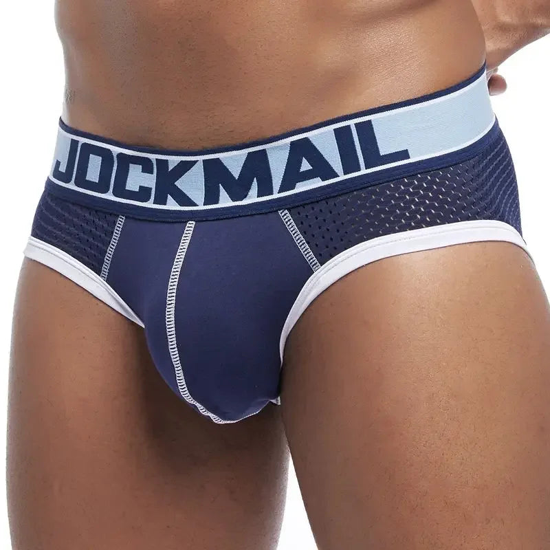JOCKMAIL Men's Quick-Dry Mesh Brief Underwear