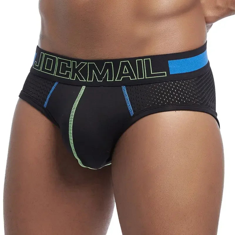 JOCKMAIL Men's Quick-Dry Mesh Brief Underwear