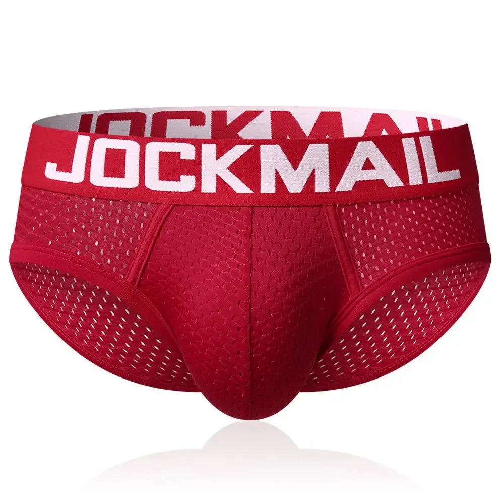 JOCKMAIL Men's Quick-Dry Mesh Brief Underwear