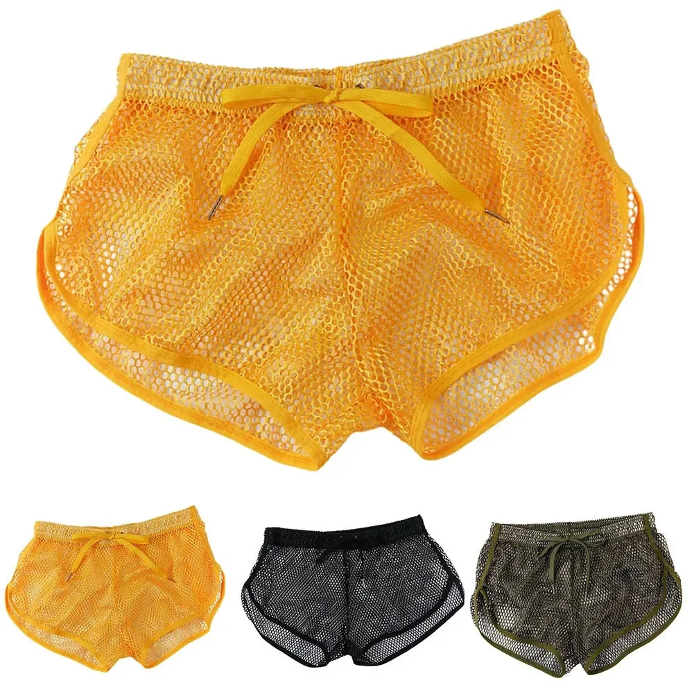 Men's Loose Fitting Mesh Boxer Briefs Underwear