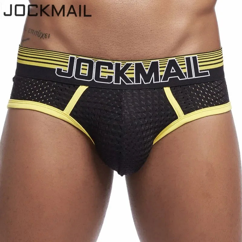JOCKMAIL Men's Soft Mesh Brief Underwear