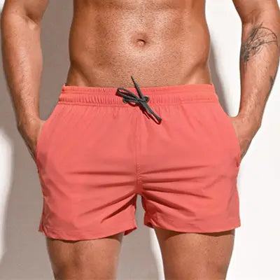 Desmiit Men's Elastic Swimming Shorts Swimwear
