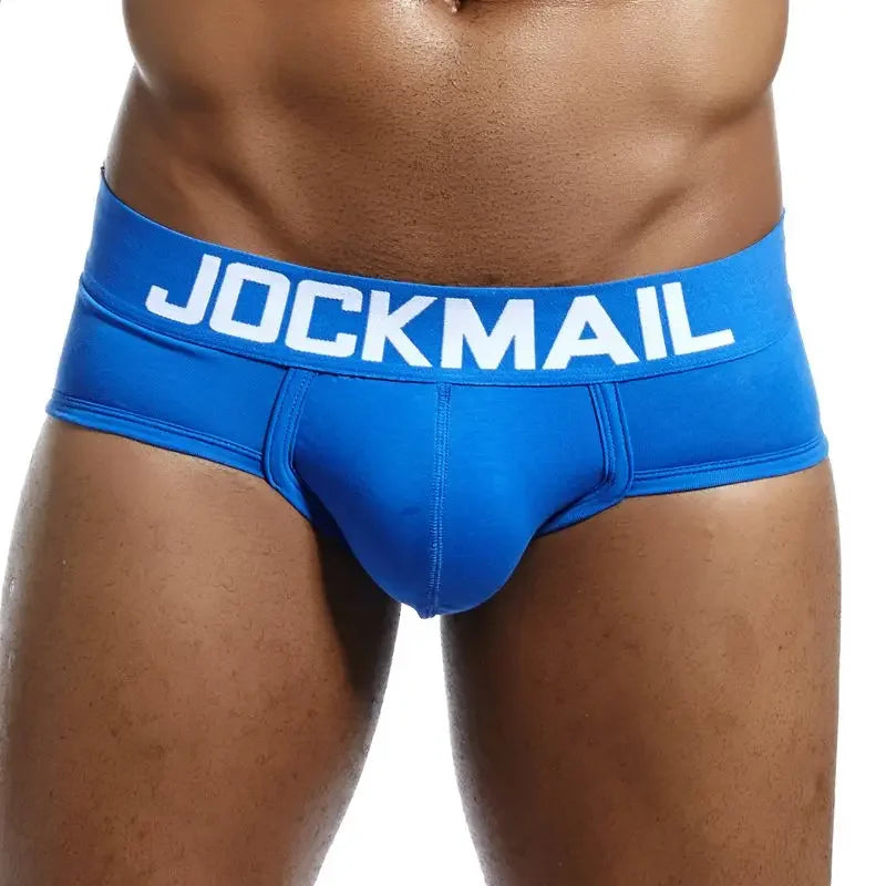 JOCKMAIL Men's Low-Waist Cotton Brief Underwear