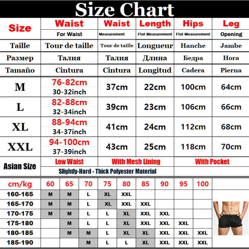 Seobean Men's 5 Inch Swimming Trunks