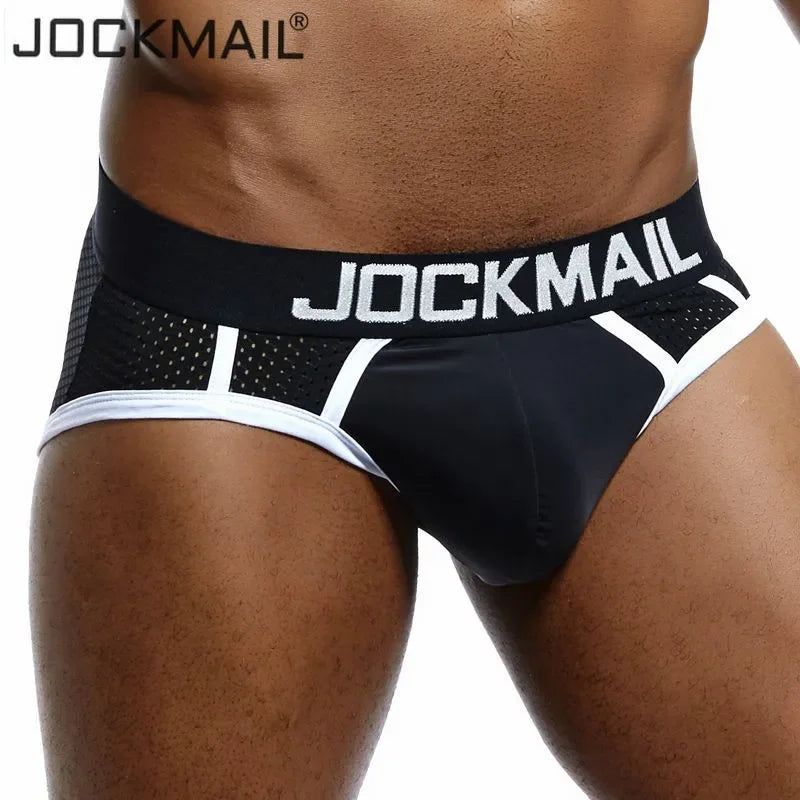 JOCKMAIL Men's Quick-Dry Mesh Brief Underwear