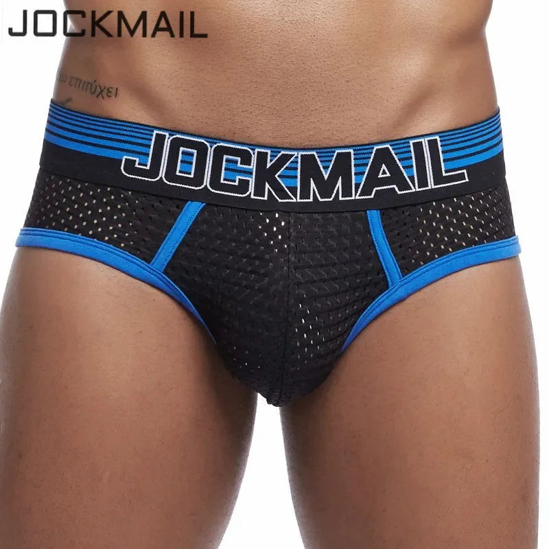 JOCKMAIL Men's Soft Mesh Brief Underwear