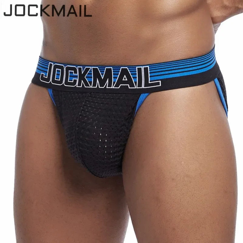 JOCKMAIL Men's Mesh Jockstrap Underwear