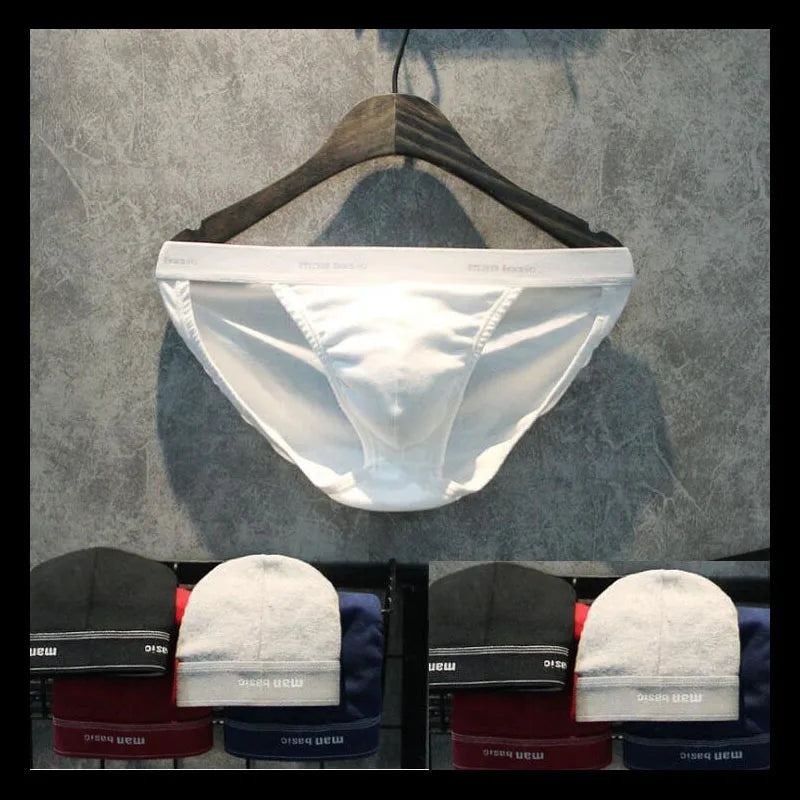 Men's High Hip Cotton Brief Underwear