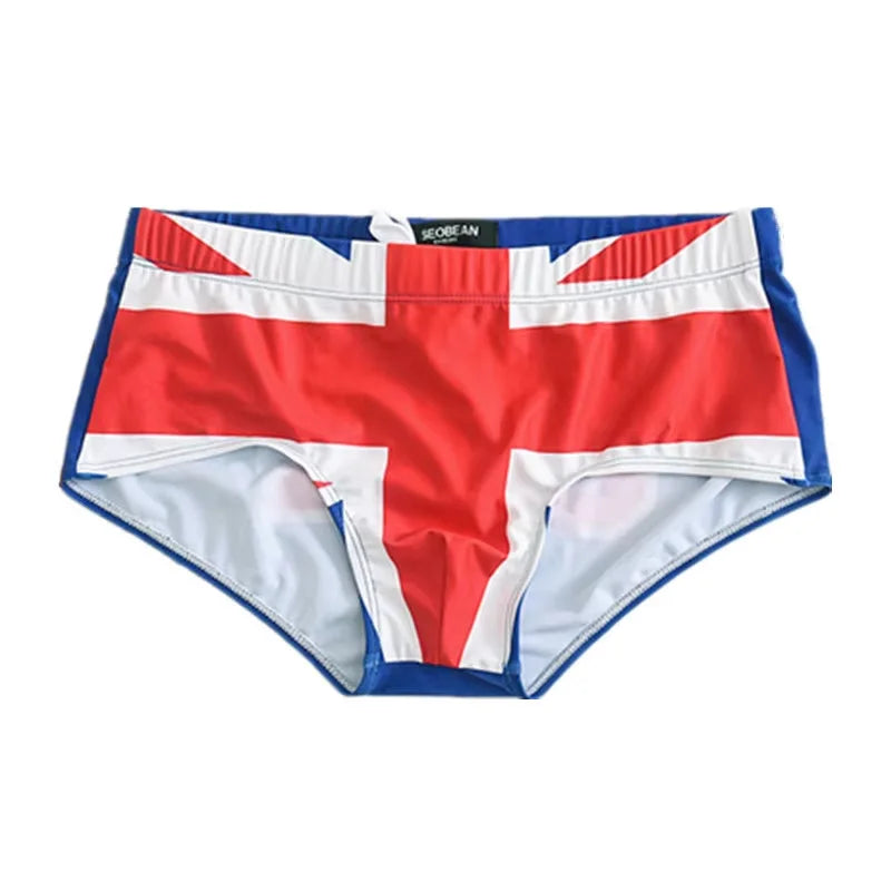 Men's Canada UK USA Flag Swimming Trunks Swimwear