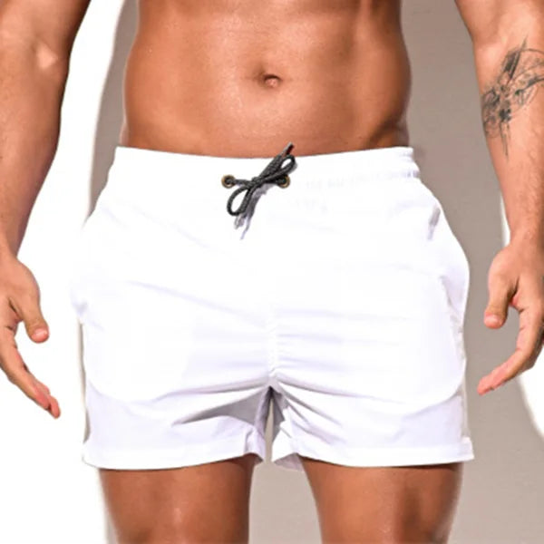 Desmiit Men's Elastic Swimming Shorts Swimwear