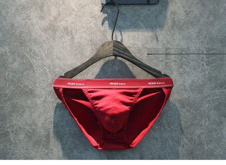 Men's High Hip Cotton Brief Underwear