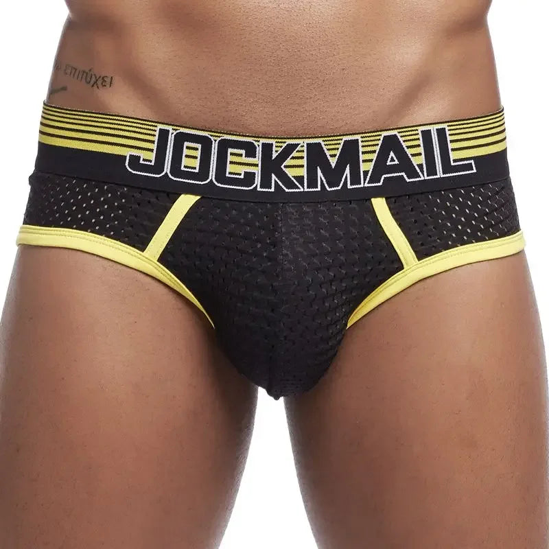 JOCKMAIL Men's Soft Mesh Brief Underwear