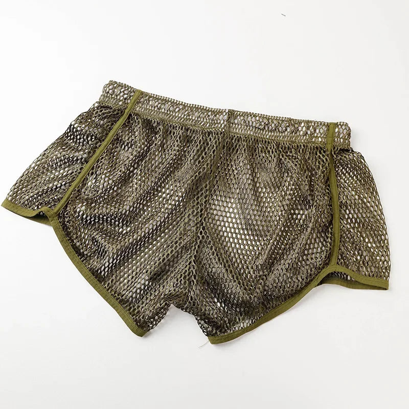 Men's Loose Fitting Mesh Boxer Briefs Underwear