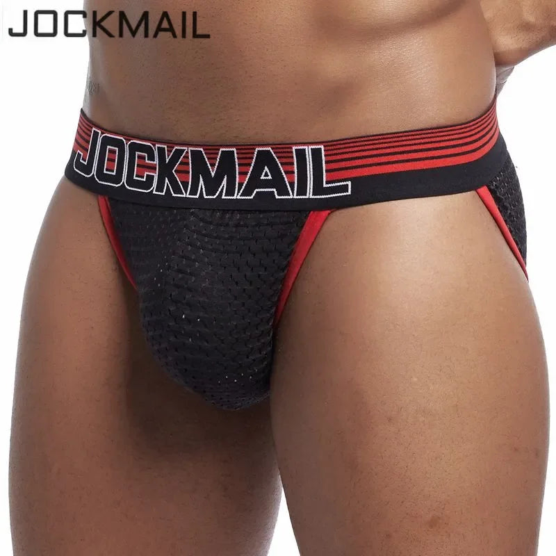 JOCKMAIL Men's Mesh Jockstrap Underwear