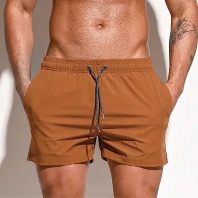 Desmiit Men's Elastic Swimming Shorts Swimwear