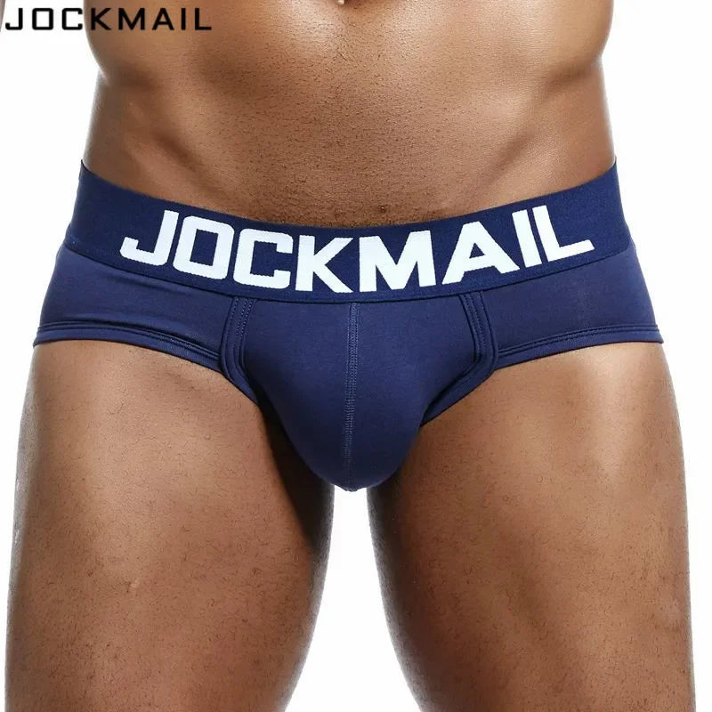 JOCKMAIL Men's Low-Waist Cotton Brief Underwear
