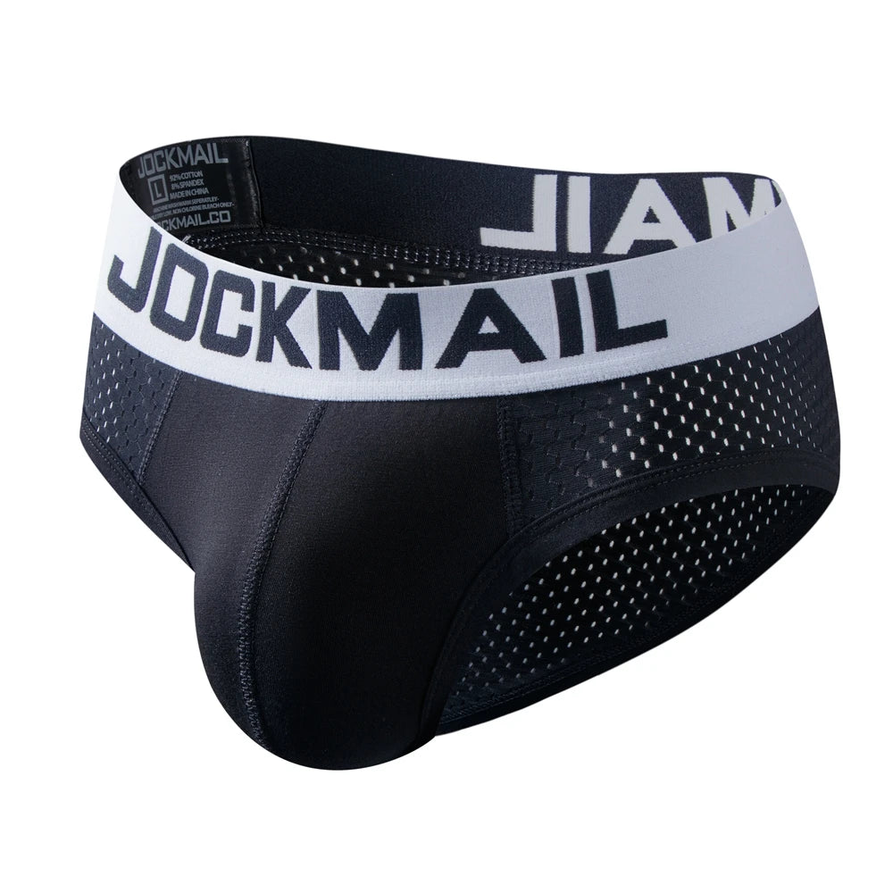 JOCKMAIL Men's Quick-Dry Mesh Brief Underwear