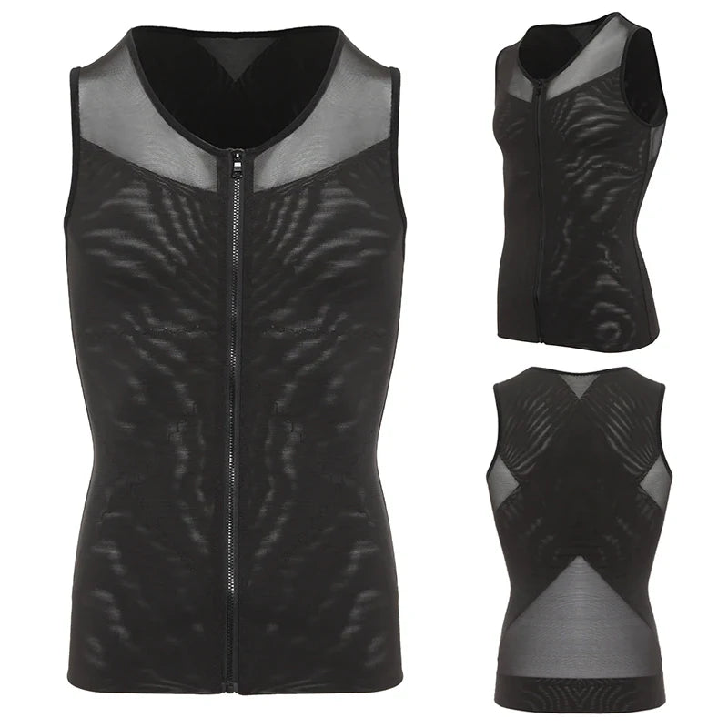 Men's Chest Slimming Shirt Body Shaper Shapewear