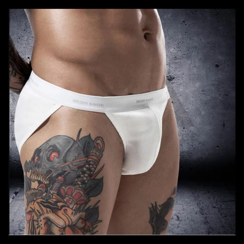 Men's High Hip Cotton Brief Underwear