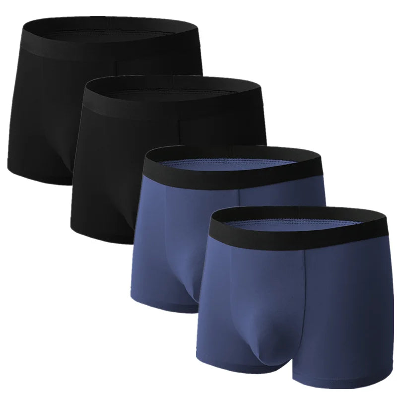 SKY HERO Men's Cotton Boxers (4 pack) (Plus Sizes)