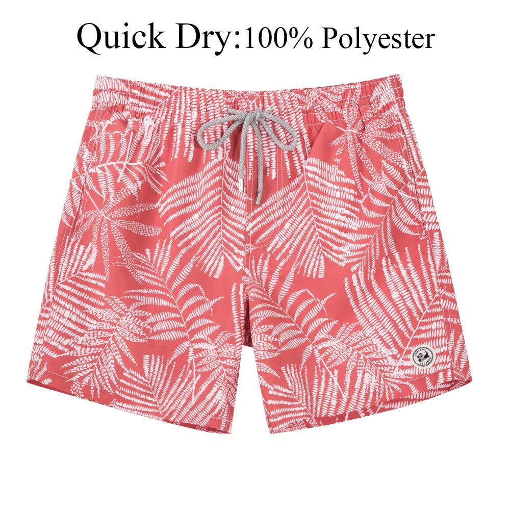SURFCUZ Men's Board Shorts w/ Mesh Lining & Pockets Swimwear