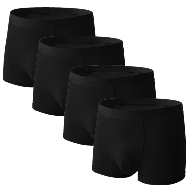 SKY HERO Men's Cotton Boxers (4 pack) (Plus Sizes)
