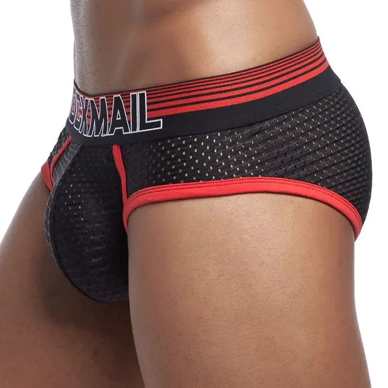 JOCKMAIL Men's Soft Mesh Brief Underwear