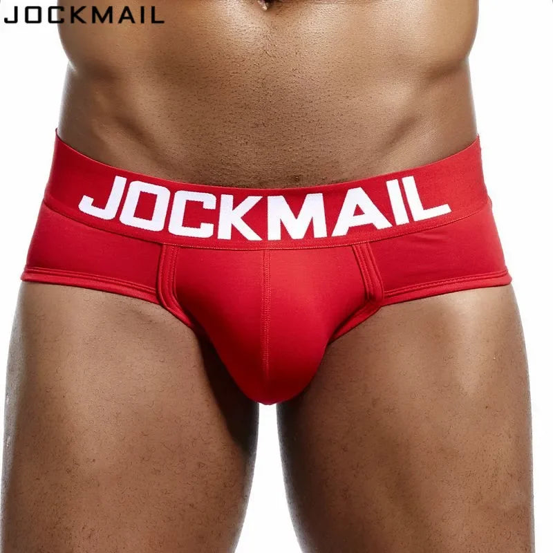 JOCKMAIL Men's Low-Waist Cotton Brief Underwear