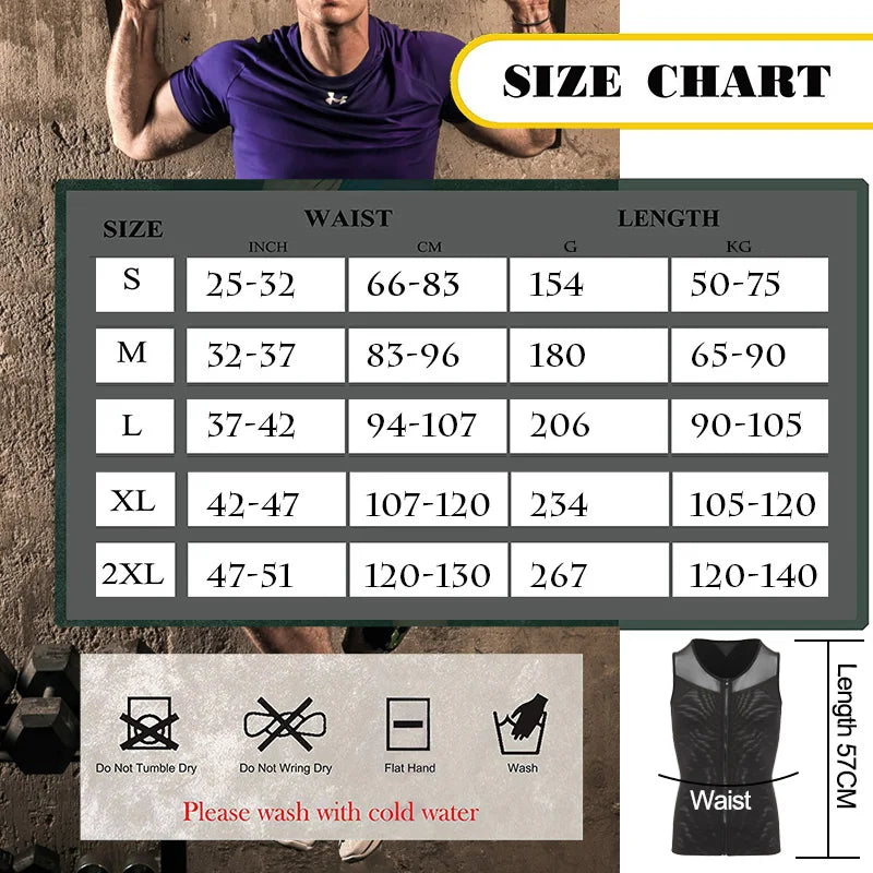 Men's Chest Slimming Shirt Body Shaper Shapewear