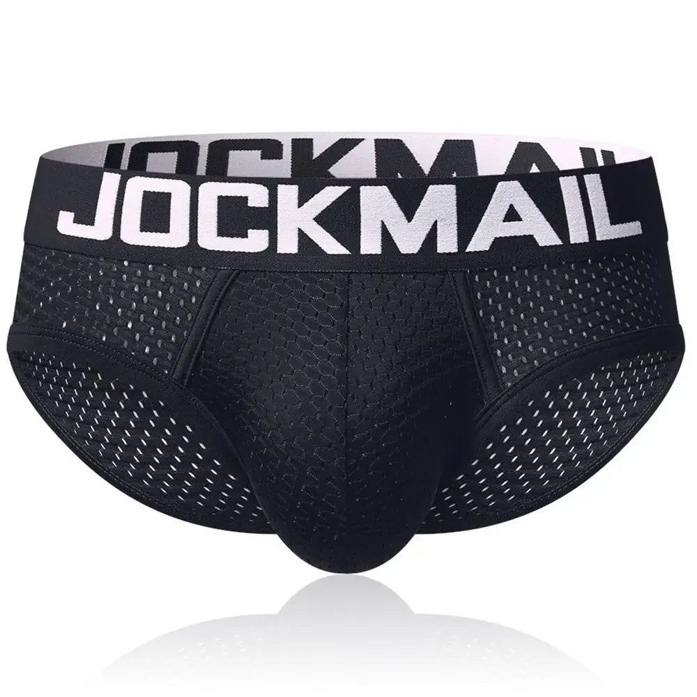 JOCKMAIL Men's Quick-Dry Mesh Brief Underwear