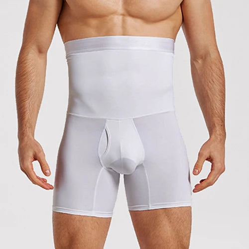 Men Tummy Control High Waist Compression Shorts Shapewear