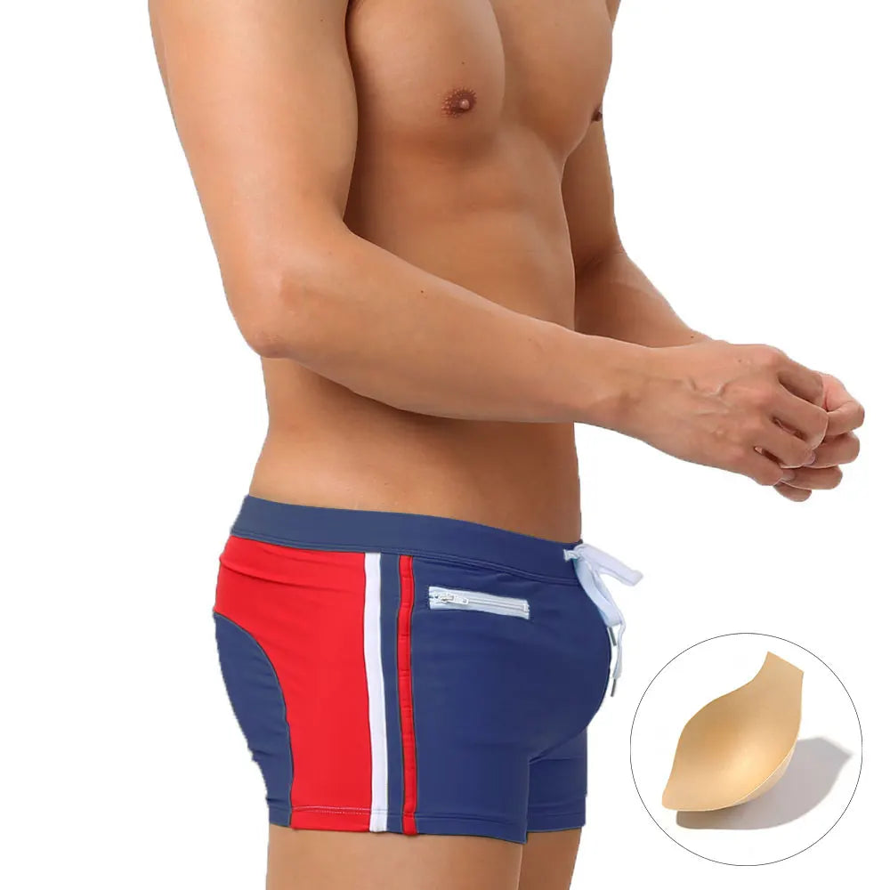 UXH Men's Swimming Trunks with Pocket Swimwear