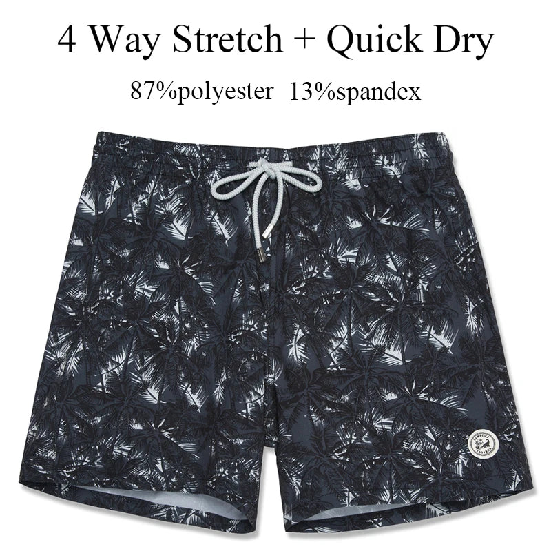 SURFCUZ Men's Board Shorts w/ Mesh Lining & Pockets Swimwear