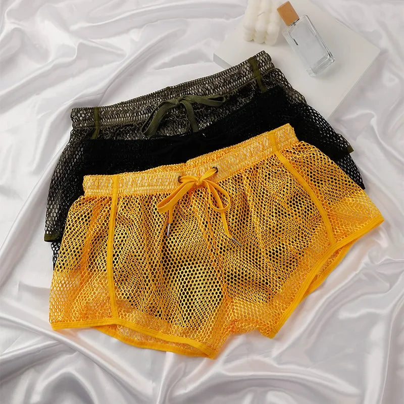 Men's Loose Fitting Mesh Boxer Briefs Underwear