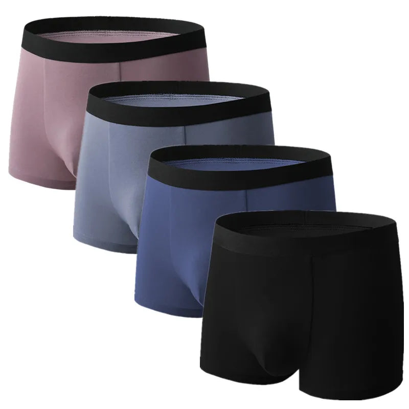 SKY HERO Men's Cotton Boxers (4 pack) (Plus Sizes)