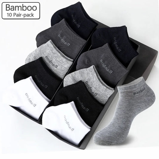 Men's Bamboo Fiber Socks (10 Pairs)