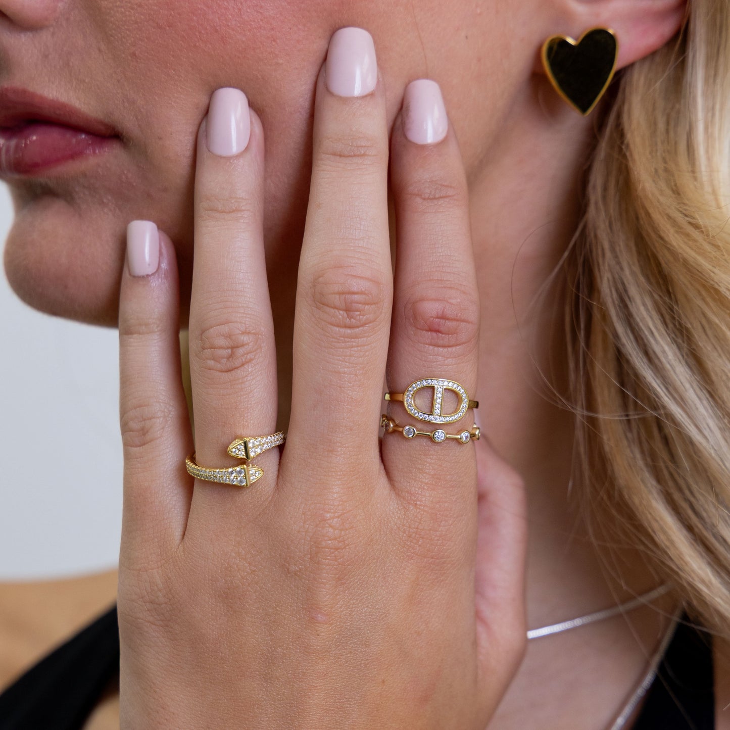 Reese CZ Bezel Ring